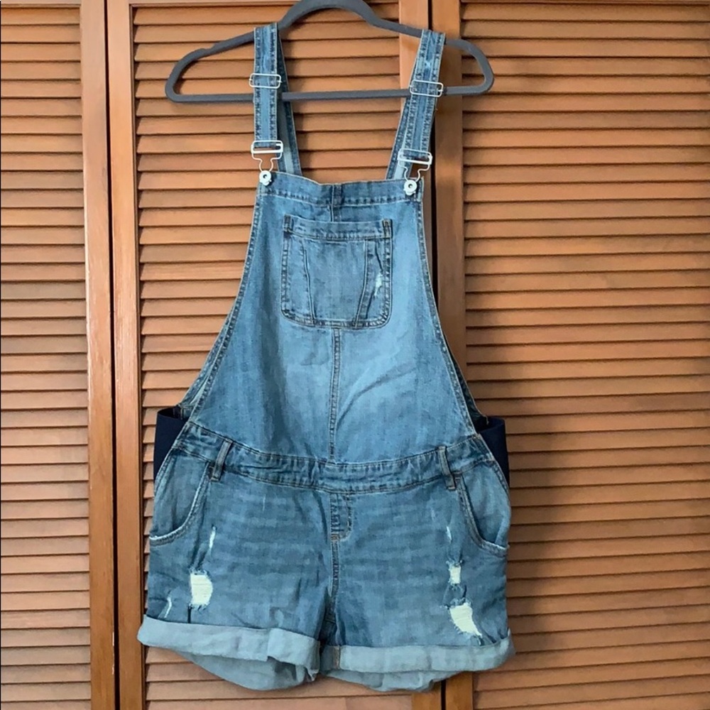 Indigo Blue Maternity Shortalls